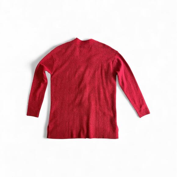 Talbots NWT Jewel Button Cardigan V Neck Red Pockets Size S - Picture 2 of 11